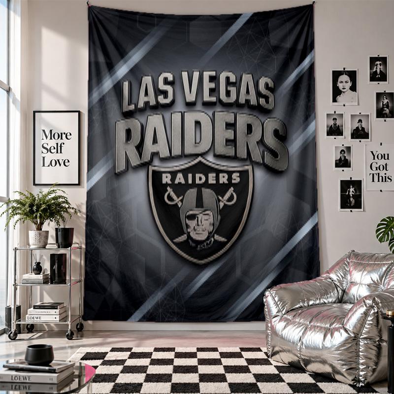 Las Vegas Raiders Wall Tapestry Home Decor Wall Hanging Cloth for Bedroom Living Room Background