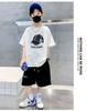 Boys' Summer Clothing 2026 New Large Children's Summer Thin Style Boys' Loose Short Sleeve Children's Sports White Top