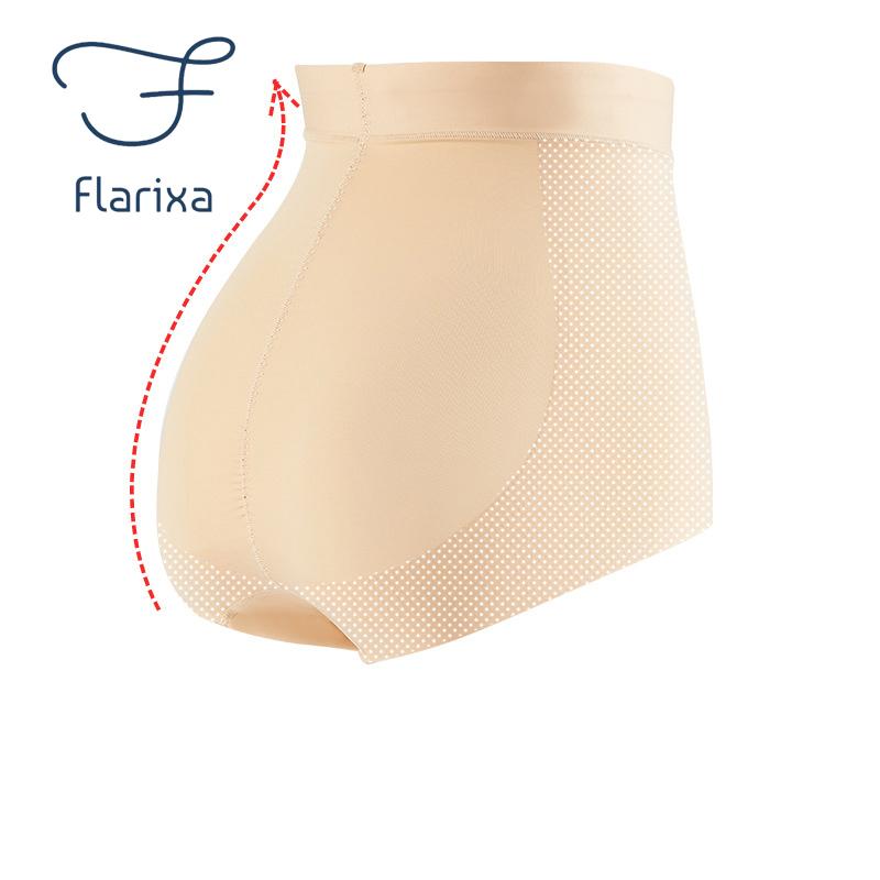 Flarixa Women's Tummy Control Pants High Waisted Bodyshaper Seamless Hip Lifer Anti-SeeThrough Girl's Lingerie Female Underwear