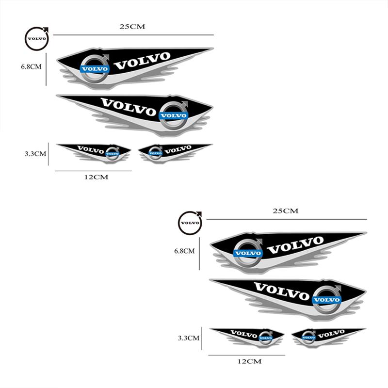 4pcs car bumper scratch sticker Volvo S60 XC60 S90 XC90 universal car sticker car door scratch decorative sticker.Quick delivery
