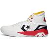 G4 Hi Stylish and Comfortable Synthetic Leather Mid-Top Basketball Shoes Unisex Red, White and Black