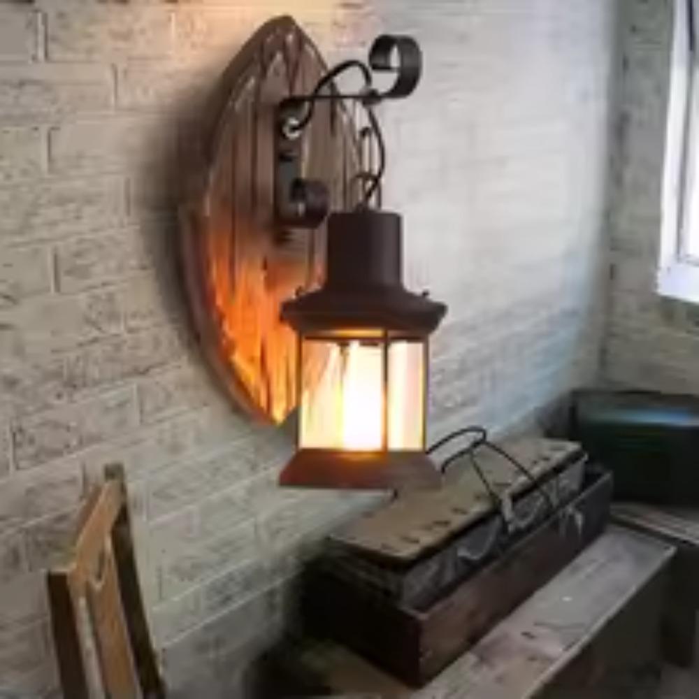 Классический скандинавский настенный светильник из натурального дерева и металла в стиле ретро, винтажный светильник из лодочного дерева, модный подвесной светильник для бара, ресторана