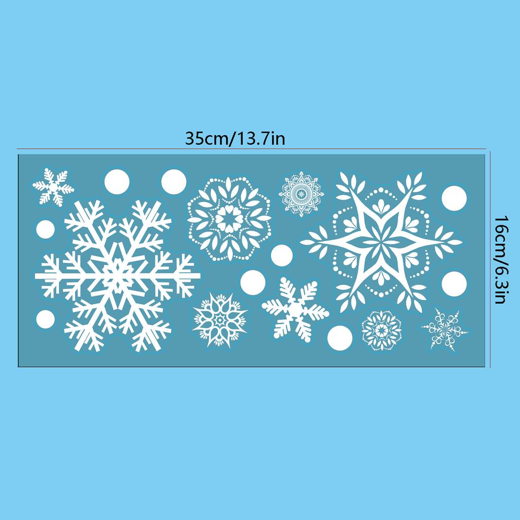 Рождественская снежинка наклейка на стекло Санта-Клаус домашний декор украшения окна электростатические зимние плакаты новогодняя наклейка