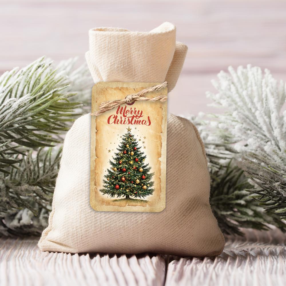 40pcs, Christmas tags, gift labels, party decorations, DIY, packaging embellishments, greeting cards, party cards, jute twine