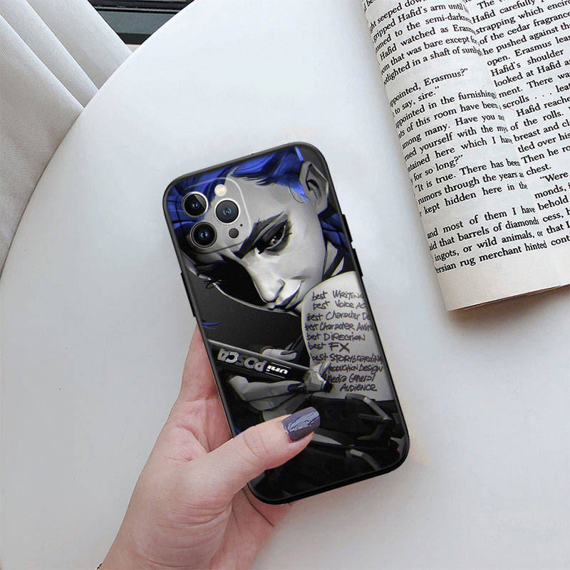 Чехол для телефона ED4 Arcane Jinx для iPhone 6 6s 7 8 11 12 13 14 15 XS Pro Max XR X SE Samsung S20 S21 S22 S23 S24 FE Ultra Plus Lite S21S A55