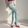 Translucent Polka Dot Tights Ultra-thin Printed Pantyhose Sheer Pantyhose  JK Skirt Accessories
