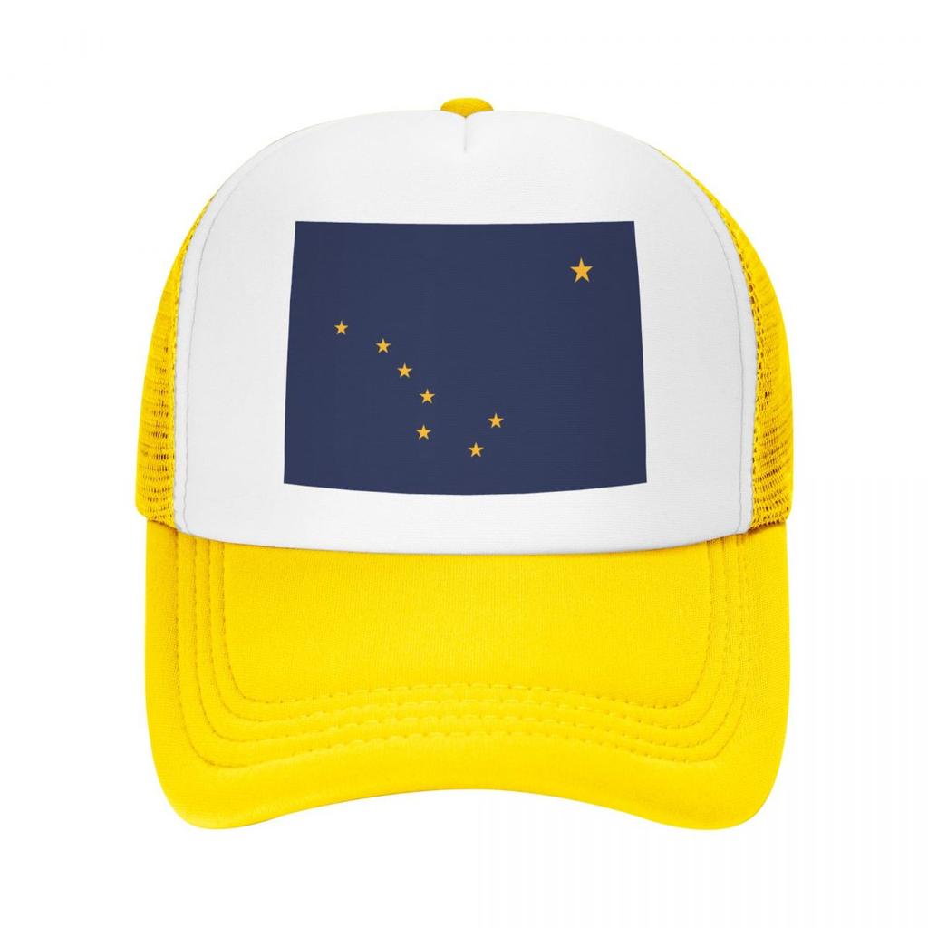 Flag Of Alaska Unisex Cap Casual Plain Baseball Cap Adjustable Snapback Trucker Hats For Women Unisex