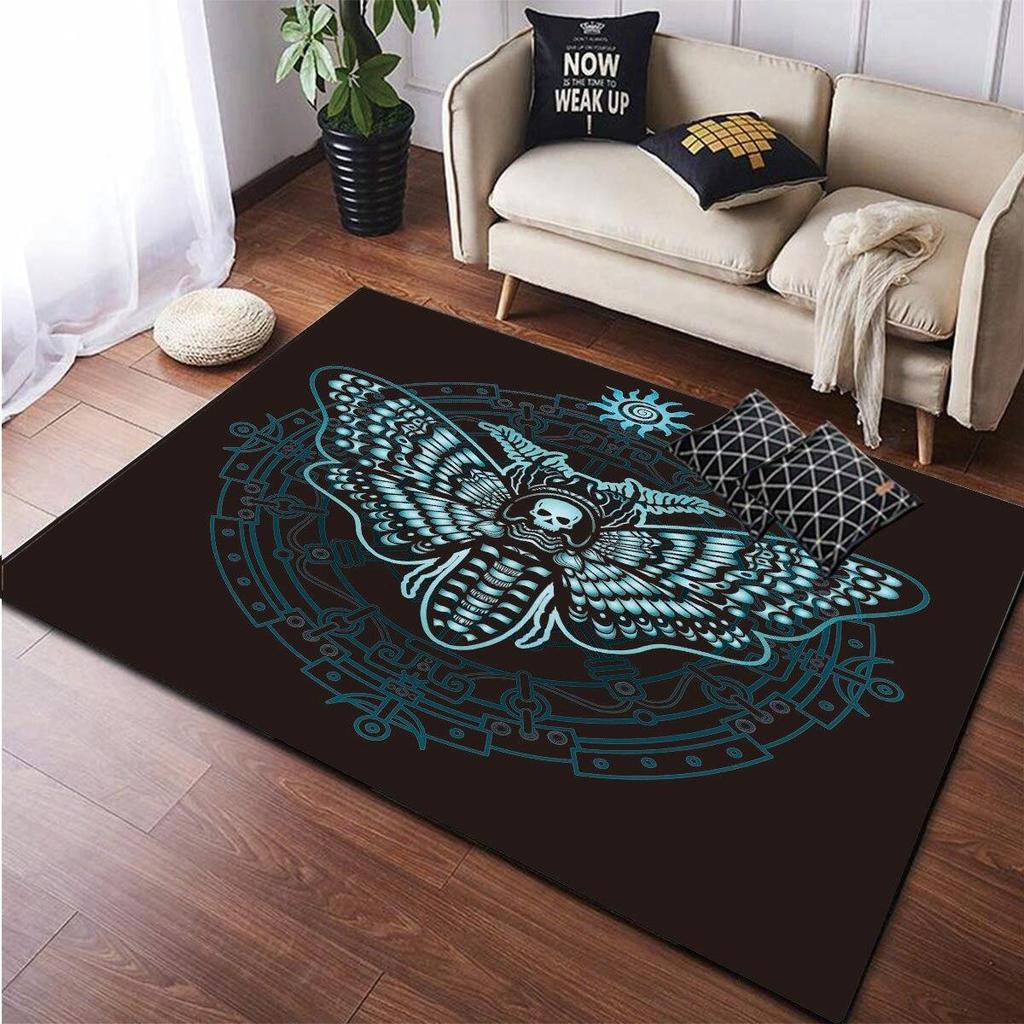 Коврики для области головы черепа смерти, нескользящий напольный коврик, коврики для дома, коврик для беговой дорожки, ковер для спальни, ковры для гостиной