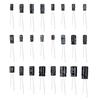 500pcs 24 Values Aluminum Electrolytic Capacitor Assorted Kit 10V 16V 25V 50V Metal Electrolytic