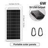 Солнечная панель с USB для походов и кемпинга на открытом воздухе, портативный аккумулятор, зарядное устройство для мобильного телефона, зарядная панель