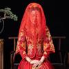 Embroidered Phoenix Tassel Bride Veil Lace Veils Chinese Wedding Headwear Bridal Headwear