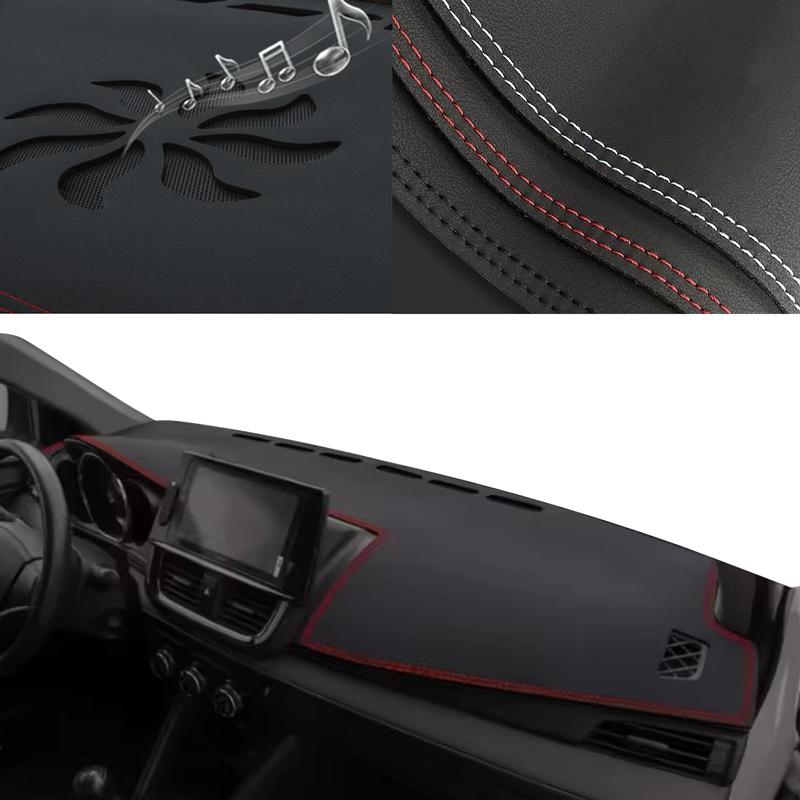 Для Toyota Vios XP150 2014- Yaris Sedan Специализированный чехол на панель приборов Антибликовая подкладка-солнцезащита Коврик на приборную панель Интерьер