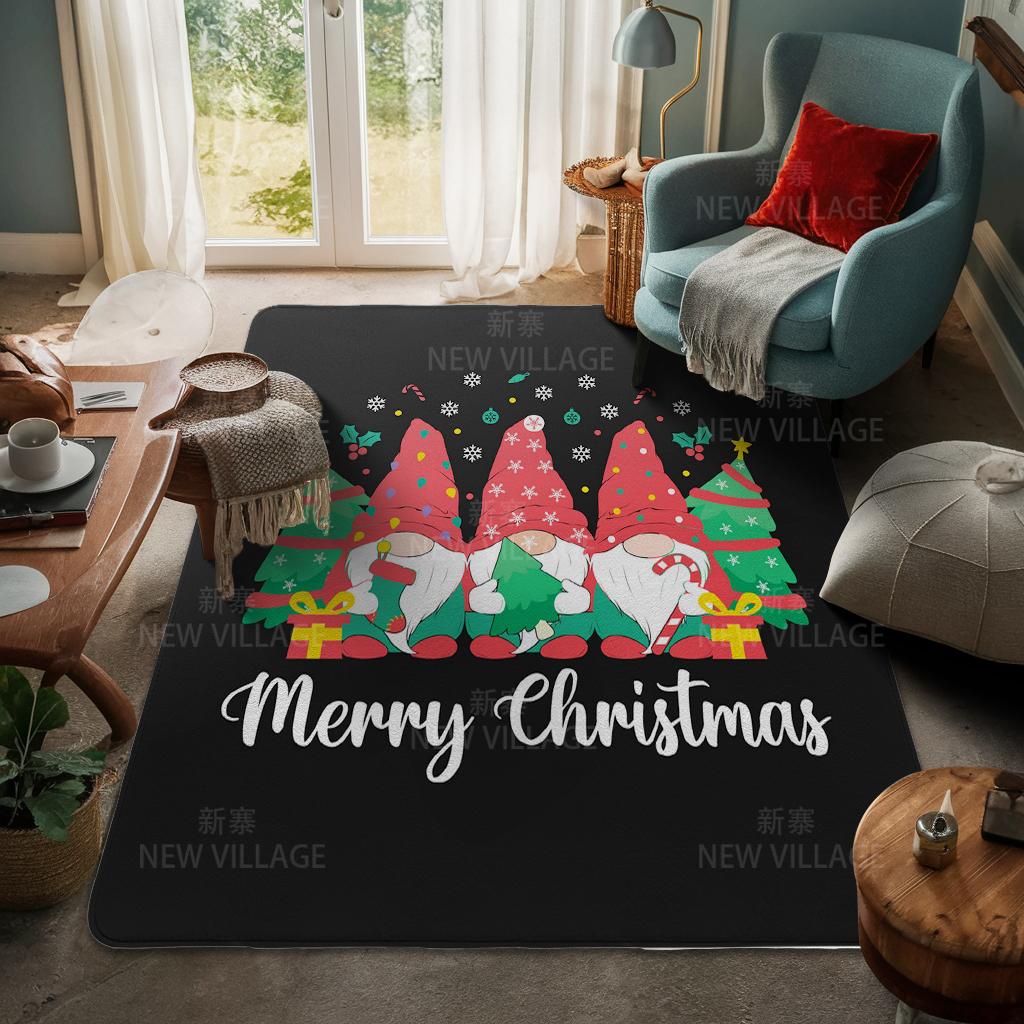 Ковер у входа в дом Домашний коврик у двери Гостиная Ванная Комната Ноги ванная комната Нескользящие коврики с водопоглощением для ванной Счастливого Рождества зима