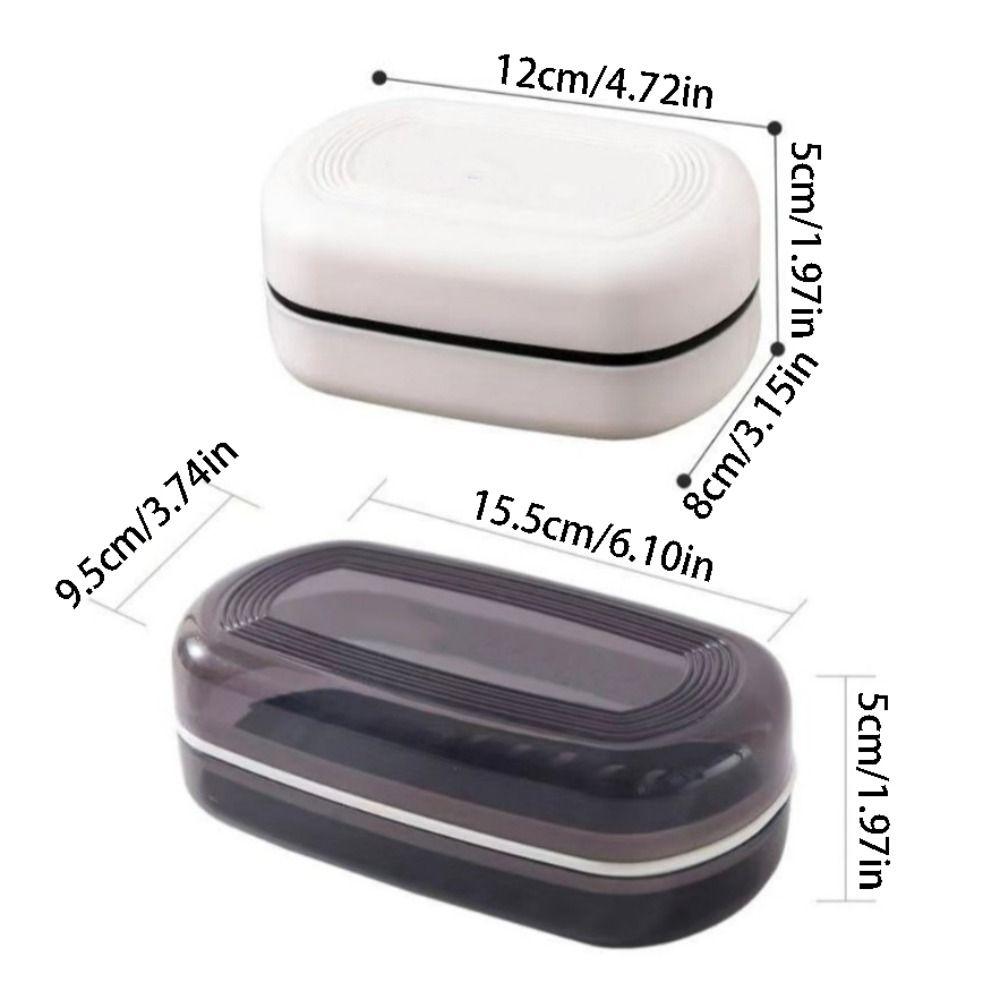 Leak-Proof Travel Soap Dish Reusable Soap Container Household Sealed Soap Rack Hotel