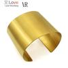 Luxury New Arrival Matte Cuff Stainless Steel 50mm Width Pulseras Punk Bracelets Gold Color Bangles Jewelry For Men Women