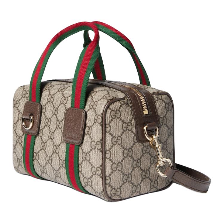 Gucci Мини-сумка-тоут из канвы с монограммой GG Унисекс сумки Бежевый 859975-FACHL-8844