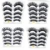 Fluffy Multilayers Wispy Flared Eye Lash Extension 6D Faux Mink Hair Crisscross False Eyelashes