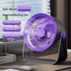 USB Small Fan Mini Office Dormitory Desktop Fan Silent High Wind Air Recirculation Fan with 5-speed Adjustment