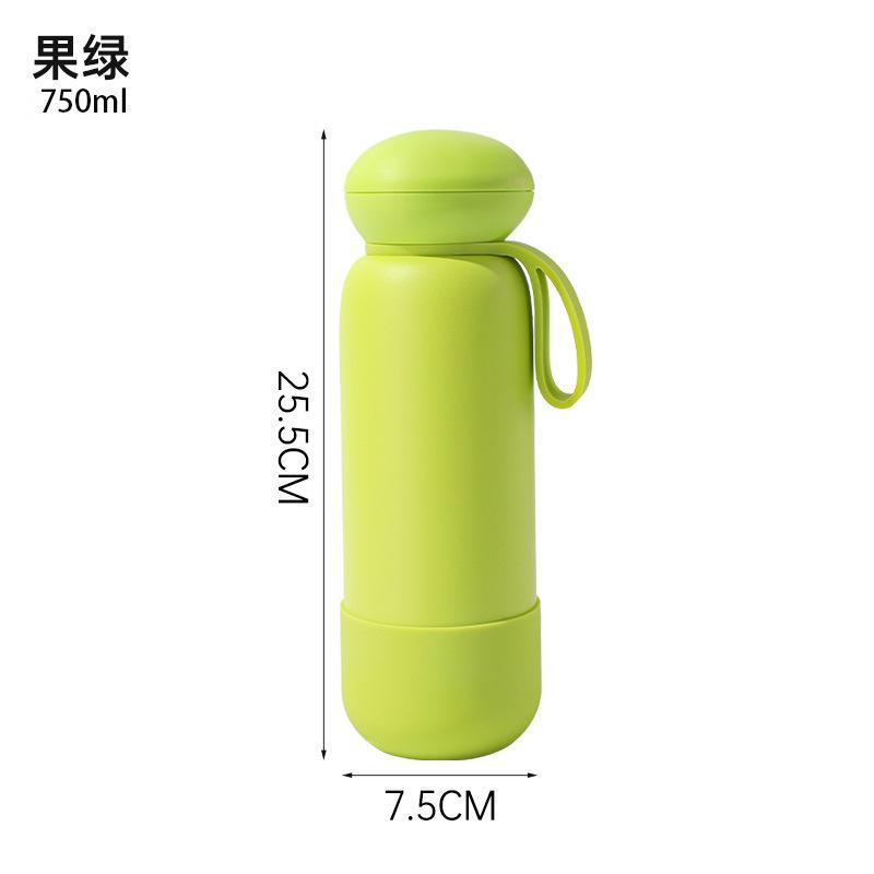2025 Large Capacity Stainless Steel Sports Water Bottle, Outdoor Insulated Tumbler with Handle, Leakproof & Durable, Keeps Drinks Hot/Cold, 1.2L less