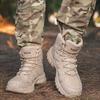 Men's Climbing Shoes Tactical Boots Waterproof Military High Quality Motorcycle Hunting Hiking Shoes Breathable Boots