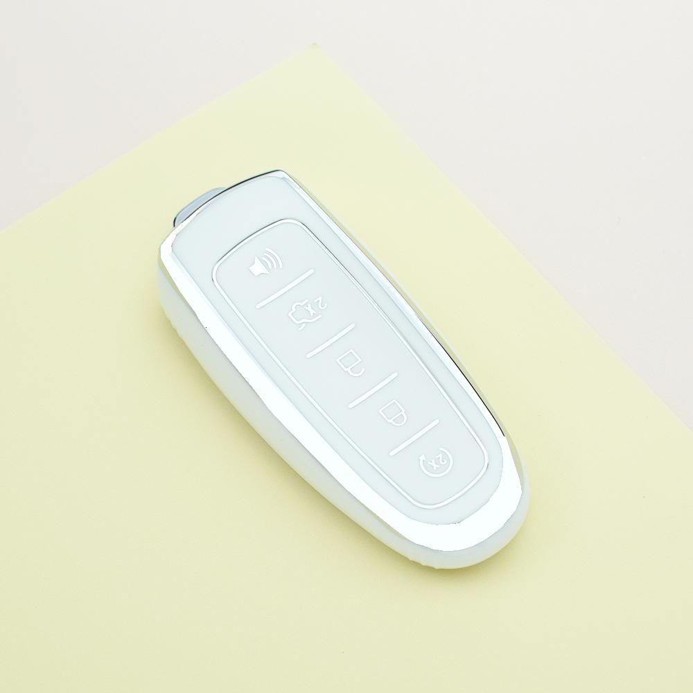 Чехол-брелок для Ford Escape Focus Edge Explorer Taurus Flex Lincoln MKS MKT MKX MKZ Navigator 5 кнопок Держатель пульта чехол для ключа автомобиля