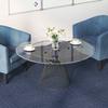 Striped Blue Carpet Tile 50 x 50 cm 4 pcs PP and Bitumen
