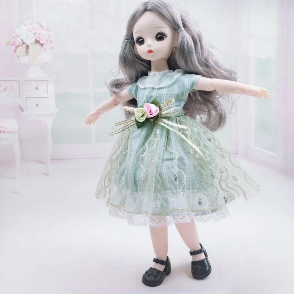Одежда для куклы BJD 1/6 Милое платье Юбка Головной убор 30 см Кукла-принцесса Повседневный костюм Наряд Аксессуары для куклы Игрушка для DIY для девочки Подарки