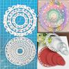2pcs/set Round Lace Frame Background Metal Cutting Dies Scrapbooking Making Cards Decorative Embossing Crafts