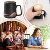Tea Infuser Mug 360ml Matte Ceramic Tea Infuser Tumbler Hand-Painted Black Glaze Tea Brewer Vintage Filter Tea Kettle For Green