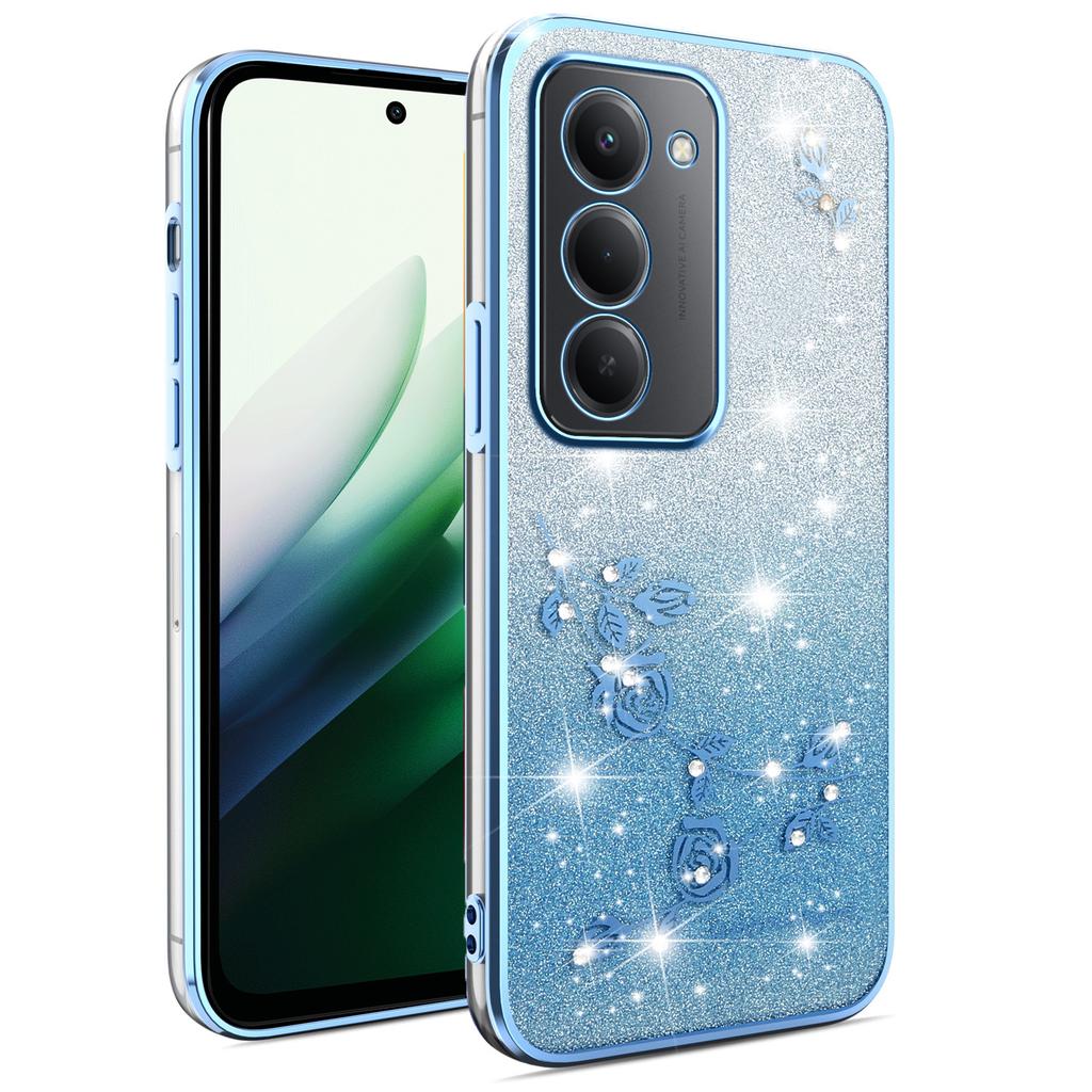 Для Xiaomi Redmi 15 4G (США) (171 мм) Чехол Цветок TPU Гибкий Градиентный Чехол для Телефона