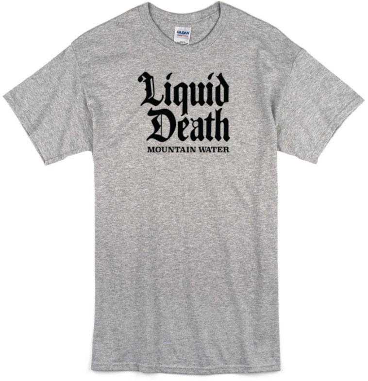 Футболка LIQUID DEATH с банкой воды, унисекс
