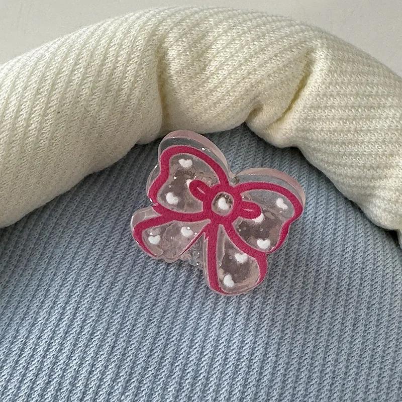 Супер милые маленькие заколки для волос для детей прозрачные акриловые заколки с мультяшными животными аксессуары для волос для девочек