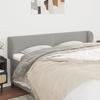 VidaXL Headboard with Ears Light Grey 203x23x78-88 Cm Fabric3117026