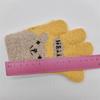 Kids Gloves Baby Boys Girls Plush Gloves Letters Cartoon Bear Pattern Gloves