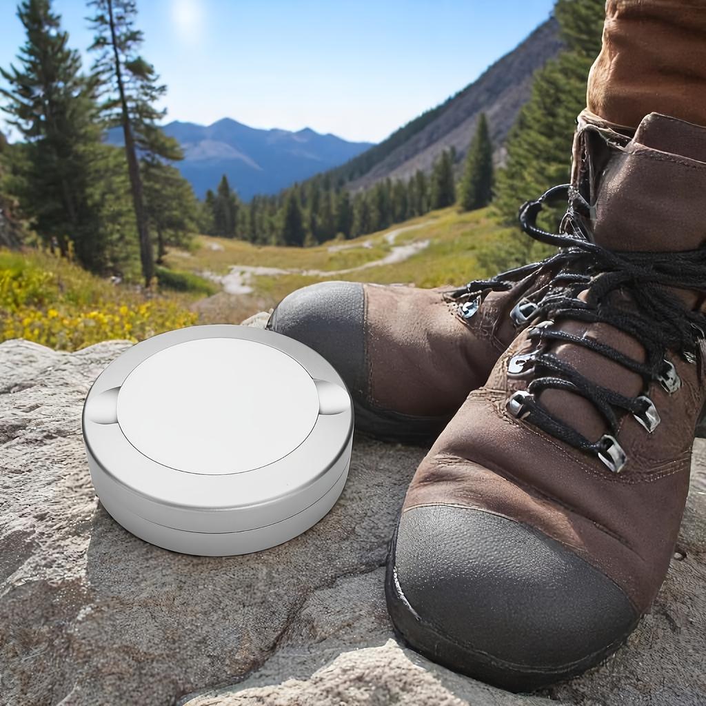 Metal Round Portable Pill Box, Waterproof Travel Pill Organizer, Pocket Purse Medicine Vitamin Holder EDC Container