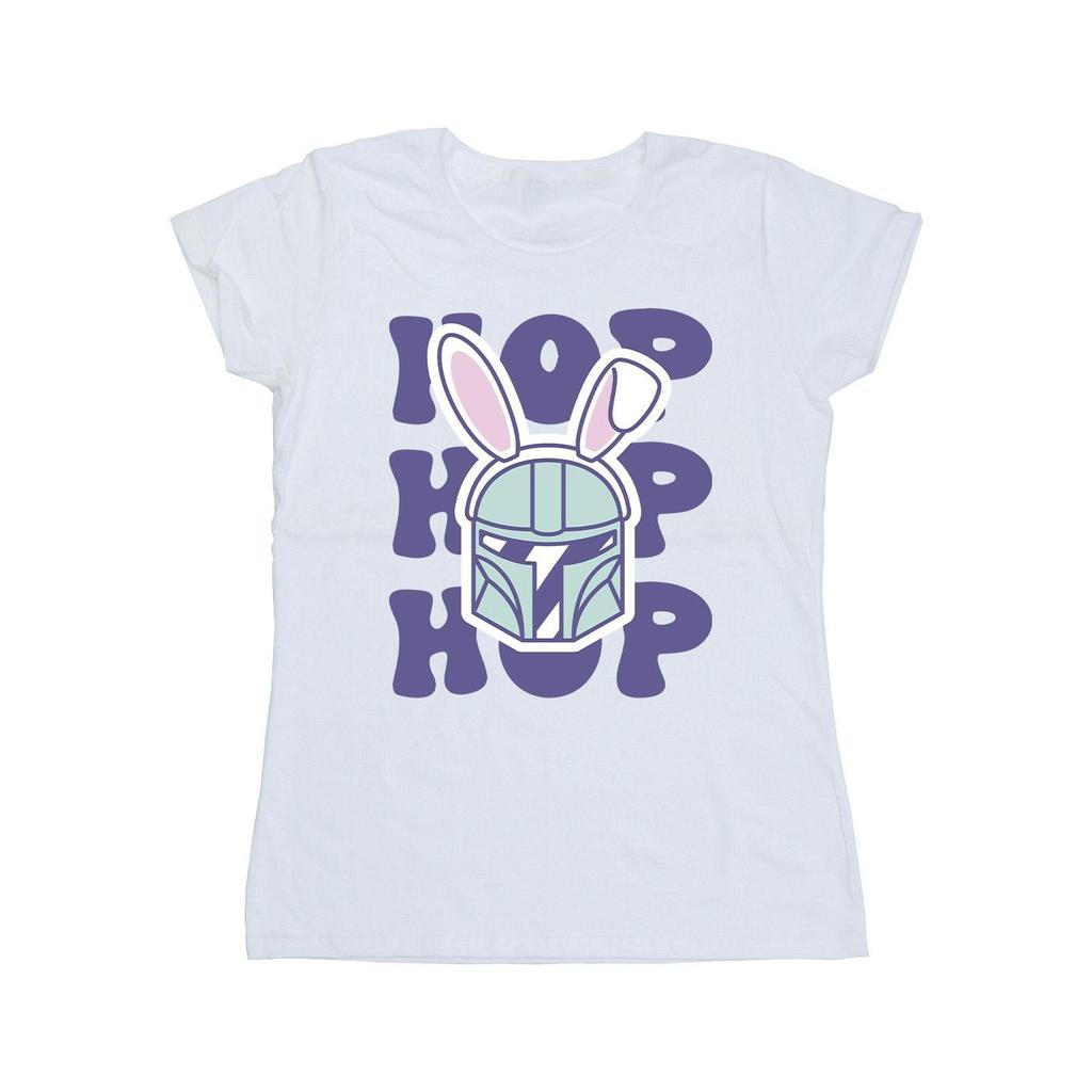 Star Wars Womens/Ladies The Mandalorian Hop Into Easter Cotton T-Shirt