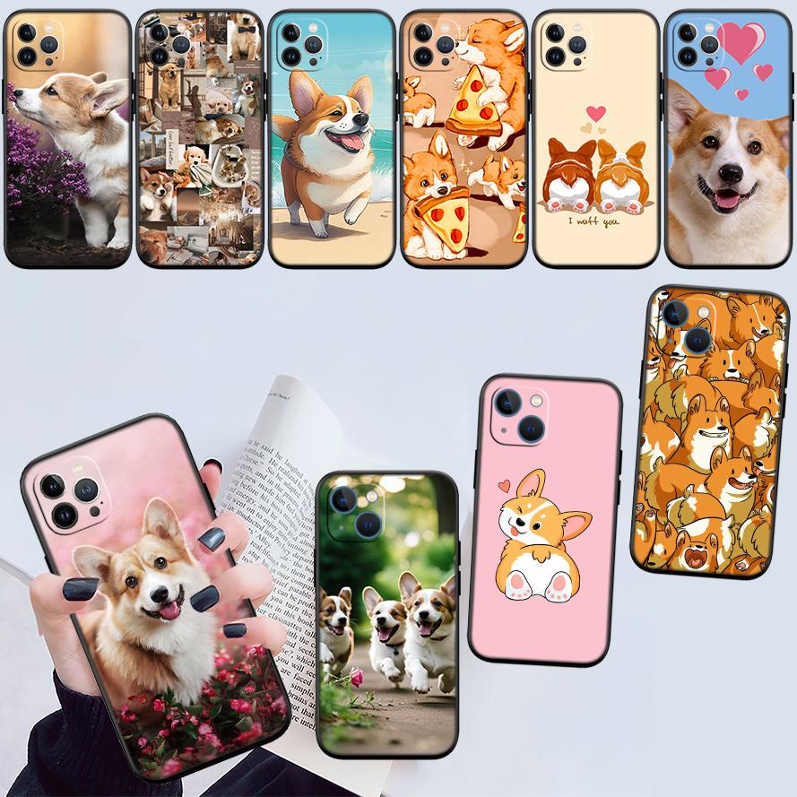 RE20 Cute Corgi dog New High-End Shell Phone Case for Redmi Note 8 9 Pro Max 9S 9T 9C NFC 8T 8A 10A A4
