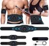 EMS Abdominal Muscle Arm Muscle Training No Gel Sheets Abdominal Muscle 10 20 Levels of USB Multiple Body Muscle LCD Japanese Instructions Belt,