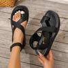 New Large-size Set of Toe Thick-soled Roman Women's Sandals