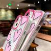 Милый чехол для телефона INS в Корейском стиле с розовым сердечком для iPhone 15 Pro, чехол для iPhone 14 Pro Max 11 12 13 Mini XR XS X 7 8 Plus SE, мягкий чехол