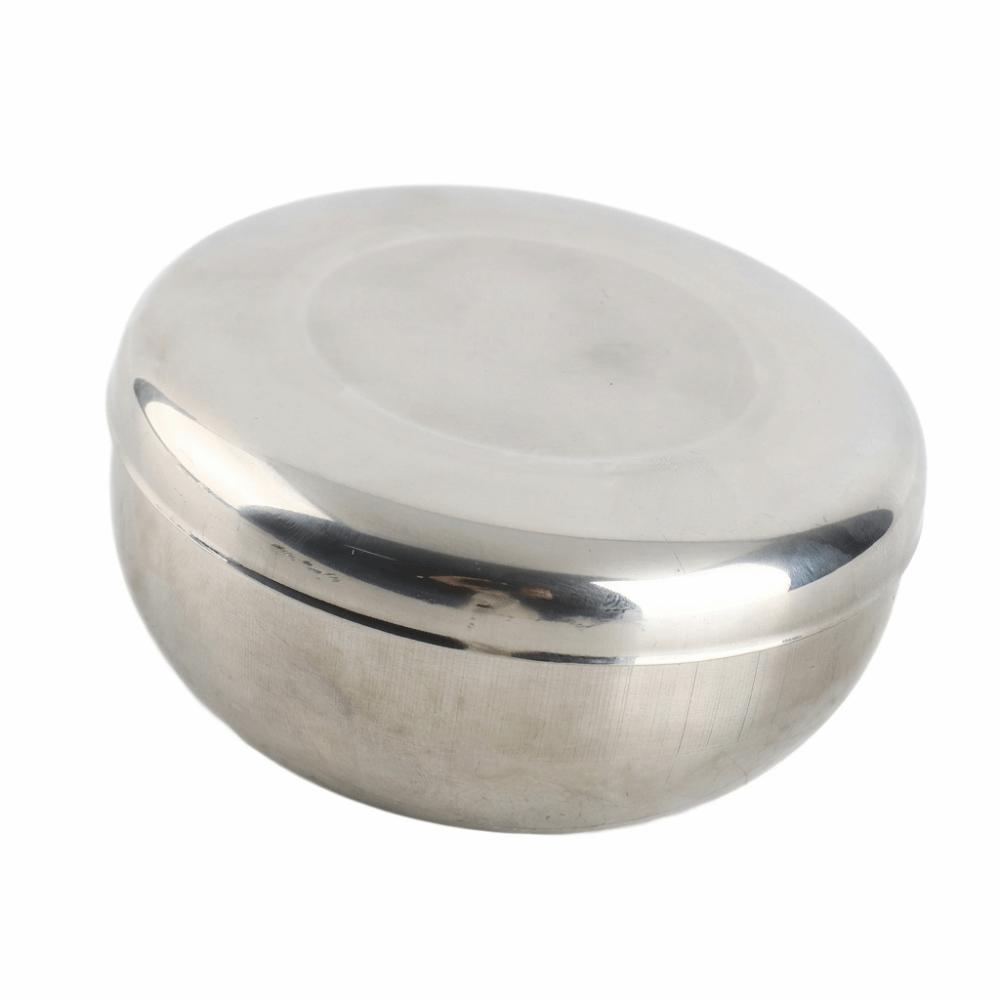 Rustless Steel Food Container Round Deep Bowl Soup Bowl Stackable Dinner Bowl Travel