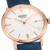 HENRY LONDON REGENCY SUEDE HL40-S-0358 Men's Watch, Blue