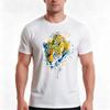 Lurking Leopard Watercolor Tshirt Summer Casual Cotton Tee Oversized Streetwear Tops Vintage Graphic Print Unisex Unisex Unisex