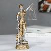 Элегантная статуя богини правосудия - Большая, с медным оттенком, из смолы, для декора дома, офиса и школы - Символ справедливости и равноправия