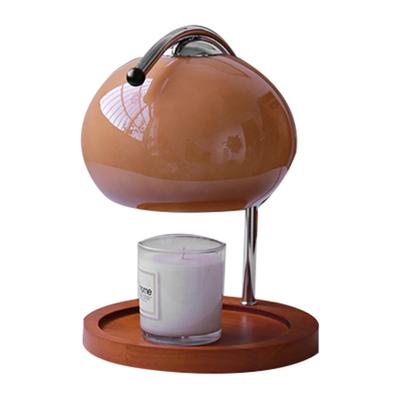 Арома лампа для плавления воска ретро деревянный поднос для хранения стеклянная лампа для подогрева свечей спальня прикроватная лампа