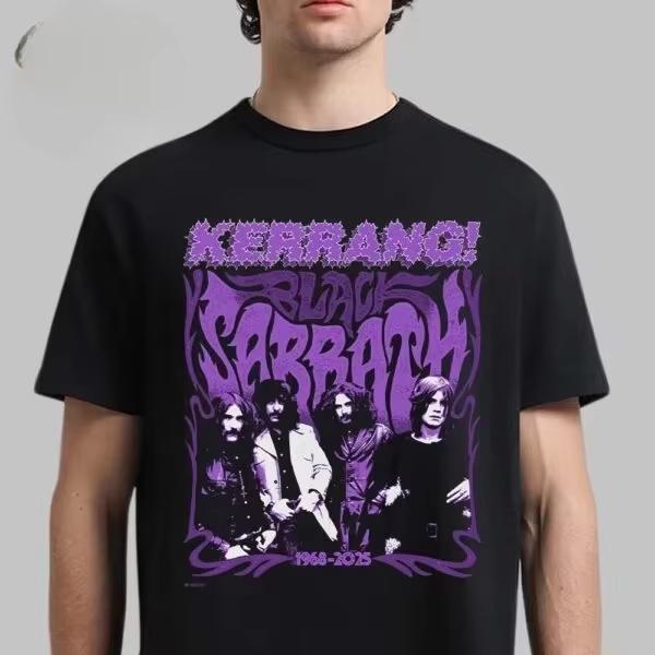 Black Sabbath and Ozzy Osbourne Back To The Beginning Merch Event Tee with Lineup Two Sided TShirt Ins Y2k New Brand New Style