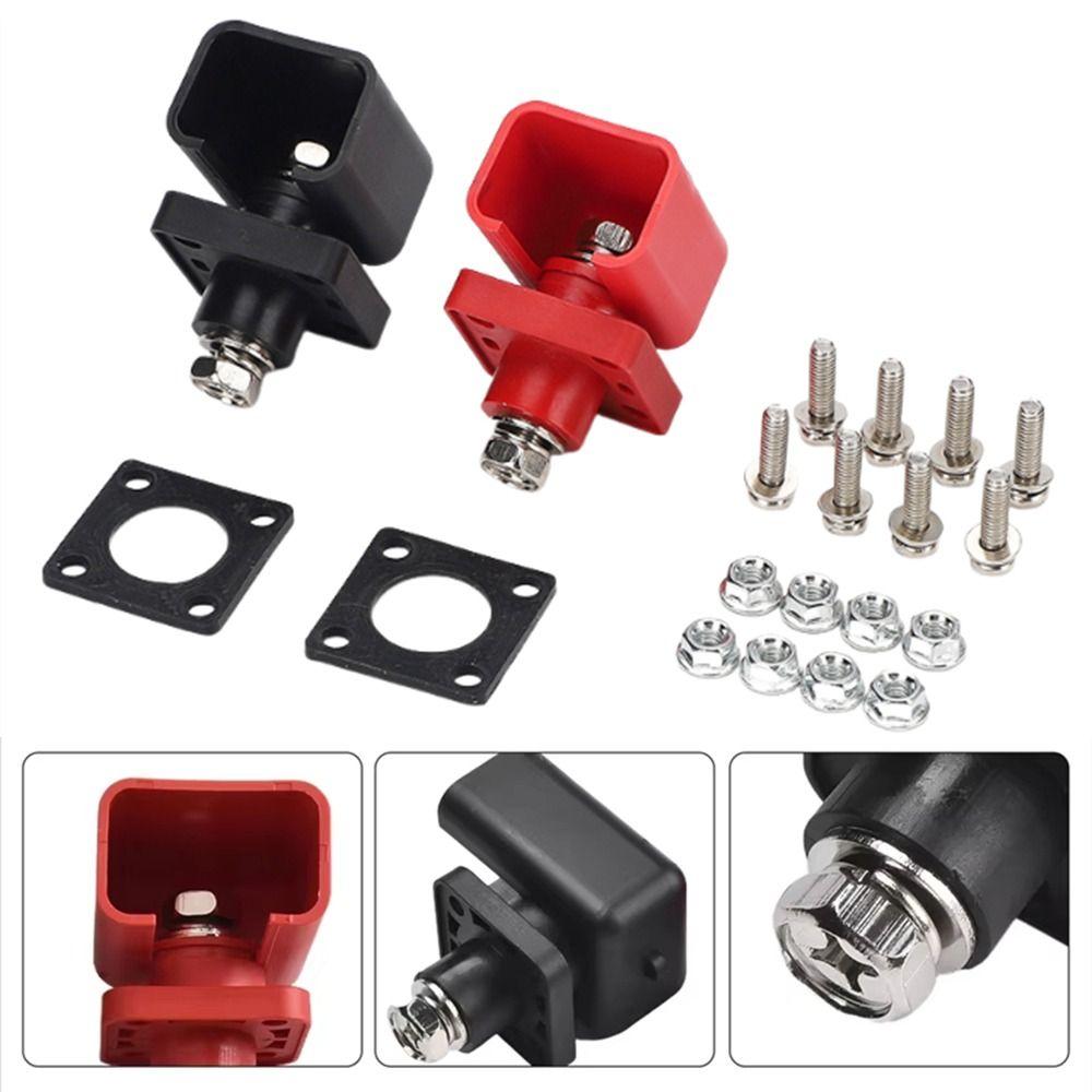 2Pcs All-Copper Battery Storage Terminal Connector Battery Power Terminal Energy Storage System