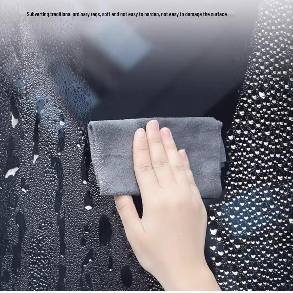 Magic Glass & Mirror Streak-Free Cleaning Cloth with Scouring Pad
