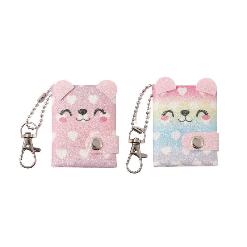 1 шт. Мини-брелок-блокнот для студентов, милый мультяшный единорог, маленький блокнот, портативный брелок, милый карманный блокнот для вырезок