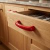 Colorful Design Brass Ceramic Handle Comfortable Feel Drawer Handle  Home Furniture